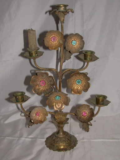Paire 5 de chandeliers d'église