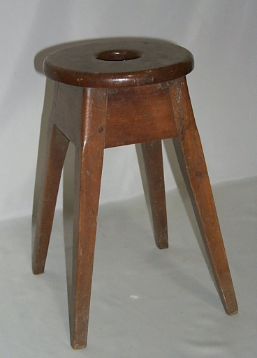 Ensemble de 4 tabourets d'église