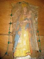 Statue (petite nature, d'applique) : Vierge à l'Enfant, chapelle Saint-Melen (Lignol)
