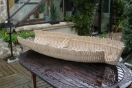 Maquette de chantier du trois-mâts Père Pierre ou Sainte-Anne