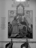 Peinture murale : Monument aux morts avec saint Golven, église paroissiale Saint-Golven (Taupont)