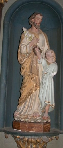 Statue de l'autel latéral sud : Saint Joseph