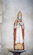 Statue (petite nature, d'applique) : saint Pierre, chapelle Saint Pierre (Mahalon)