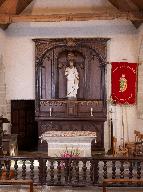 Ensemble du maître-autel : autel, retable, tabernacle, 2 gradins d'autel, chapelle Saint-Barthélemy (Pleucadeuc)