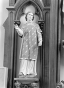 Statue (d'applique, petite nature) : Saint Laurent, église Saint-Pierre et Saint-Paul (Marcillé-Raoul)
