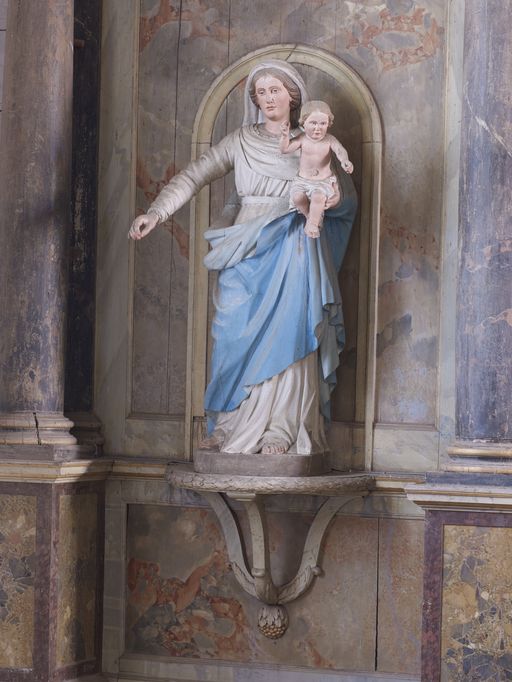 Statue 1 : Vierge à l'Enfant, église Saint-Pierre (Sérent)