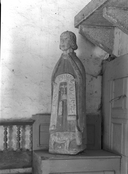 Statue (petite nature) : saint Luc, chapelle Saint-Claude (Gourin)
