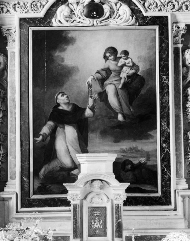 Tableau : Donation du Rosaire, église paroissiale Saint-Pierre (Baden)