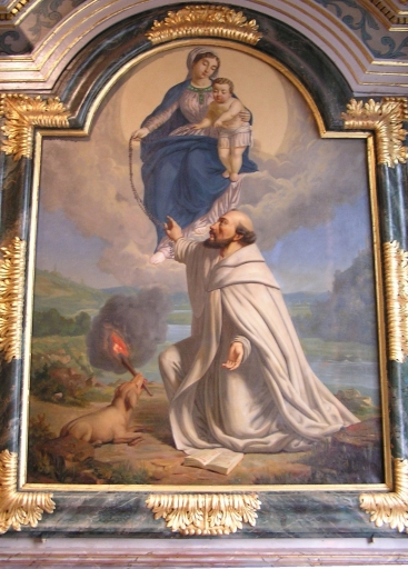 Tableau du retable du Rosaire