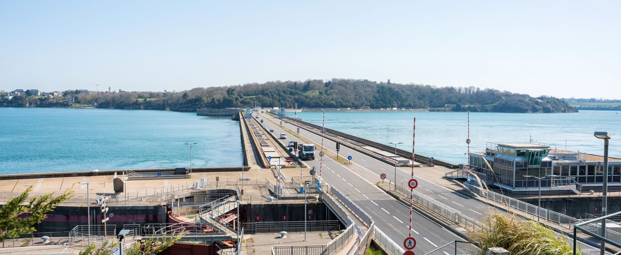Usine marémotrice de la Rance, Pointe de la Brebis (La Richardais)