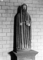 Statue (d'applique) : saint Herbot, chapelle Notre-Dame (Châteaulin)