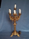 Ensemble 3 de 2 chandeliers d'autel