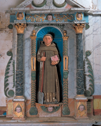 Ensemble de 2 statues : Saint Fiacre ; Saint Vincent Ferrier