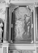 Tableau d'autel : Baptême du Christ, chapelle Saint-Golven, le Vieux-Bourg (Taupont)