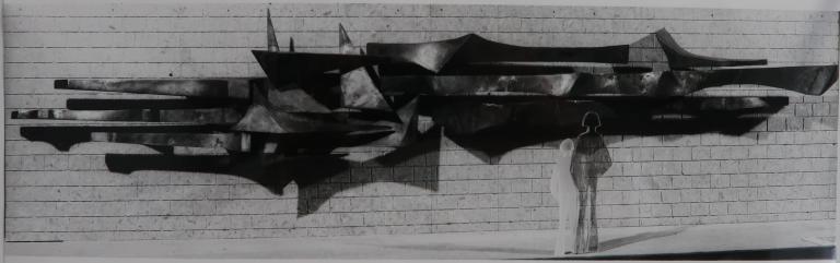 La décoration au titre du 1% du lycée hôtelier de Dinard, Yvon Bourges (Dinard)