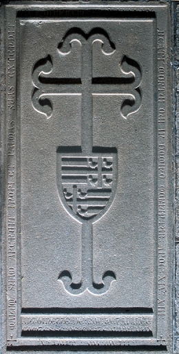 Ensemble des dalles funéraires de Geoffroy et Antoinette de Chateaubriand