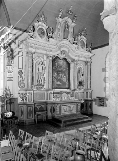 Autel-retable latéral sud
