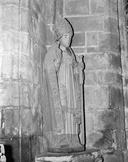 Statue (d'applique, grandeur nature) : saint Ronan (1), église paroissiale Saint-Ronan (Locronan)