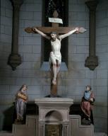 Groupe sculpté : Crucifixion, chapelle de la Trinité (Quéven)