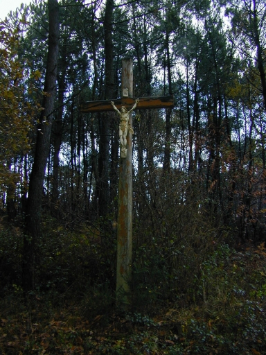 Croix de chemin, Courteville ; route départementale 777 (Pipriac)