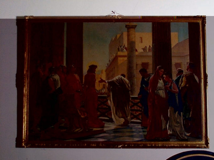 Tableau, cadre : Présentation de Jésus au peuple