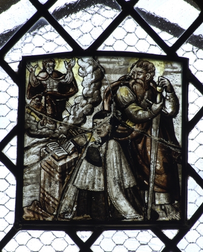 Verrière baie 8 (verrière figurée) : Christ juge