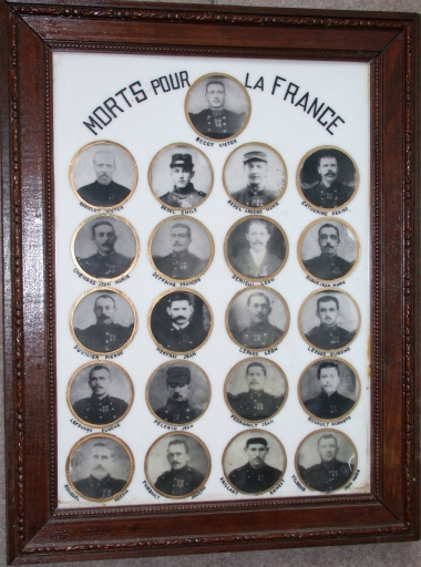 Tableau commémoratif des morts de la guerre 1914-1918