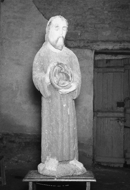 Statue (petite nature, d'applique) : saint Jean-Baptiste, chapelle Saint-Nicolas (Lignol)
