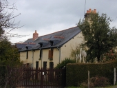 Alignement de maisons, le Landret (Liffré)