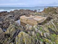 Bunker-poste d'observation et de tir dit Tobruk-Stand est, Île Percée (Moëlan-sur-Mer)