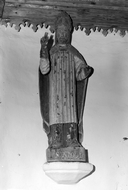 Statue (petite nature, d'applique) : saint Nicolas, chapelle Saint-Maur (Calanhel)