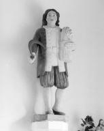 Statue (petite nature) : saint Isidore, chapelle Saint-Mériadec (Baden)