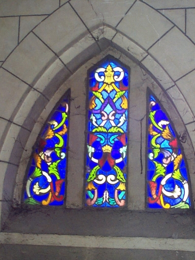 Ensemble de 2 verrières décoratives et 2 oculus des baies 13 et 14