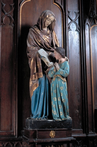 Statue : Education de la Vierge