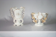 Ensemble de 2 vases d'autel