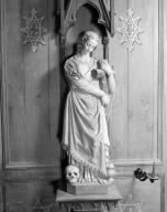 Statue (petite nature) : sainte Marie-Madeleine, chapelle Saint-Aubin (Pont-Scorff)