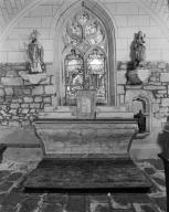 2 autels, 2 gradins d'autel, tabernacle (autels secondaires), chapelle Saint-Mathieu (Guidel)