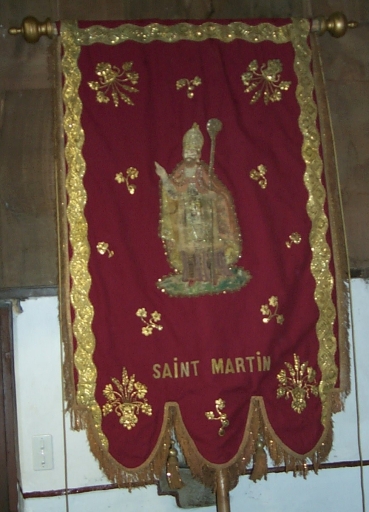 Bannière de procession paroissiale : saint Martin, Vierge à l'Enfant