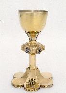 Calice & patène 1, église paroissiale Saint-Pierre (Plounévez-Lochrist)