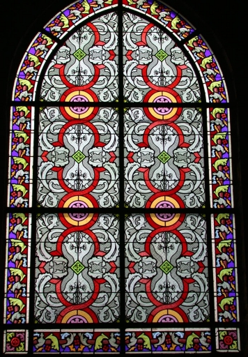 Ensemble de 4 verrières décoratives des baies 5, 7, 9, 00