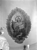 Peinture murale : christ en majesté, église paroissiale Saint-Sulpice (Saint-Sulpice-des-Landes)