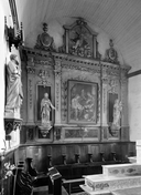 Retable (retable architecturé à niche), retable du choeur, église paroissiale Saint-Samuel (Le Saint)
