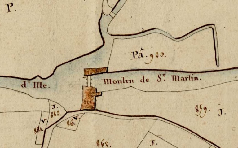 Moulin Saint-Martin, rue des Tanneurs (Rennes)