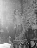 Statue (d'applique, grandeur nature) : Vierge à l'Enfant, chapelle Saint-Germain (Plogastel-Saint-Germain)