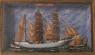 Bateau ex-voto trois mâts "Eugénie"