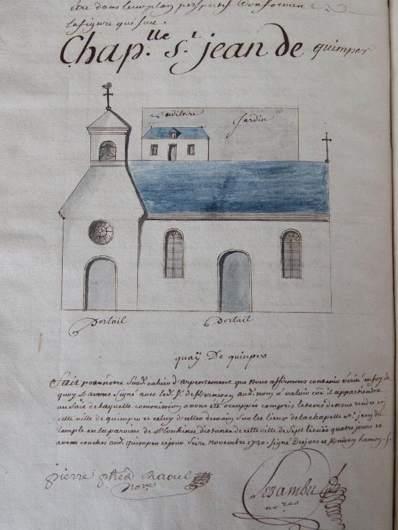 Chapelle Saint-Jean-Baptiste, rue Vis ; quai de l'Isle (Quimper)