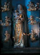 Groupe sculpté : Vierge aux anges, chapelle Notre-Dame-de-Penhors (Pouldreuzic)