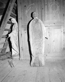 Statue (d'applique, petite nature) : saint Mathurin, église paroissiale Saint-Demet (Plozévet)