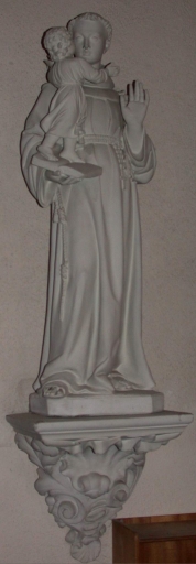Statue sur culot : Saint Antoine de Padoue et l'Enfant