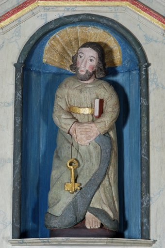 Statue : Saint Pierre, la Madeleine (Pluméliau fusionnée en Pluméliau-Bieuzy en 2019)
